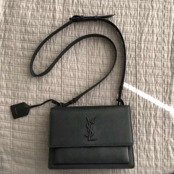 Yves Saint Laurent | Bags | Ysl Black On Black Handbag | Poshmark